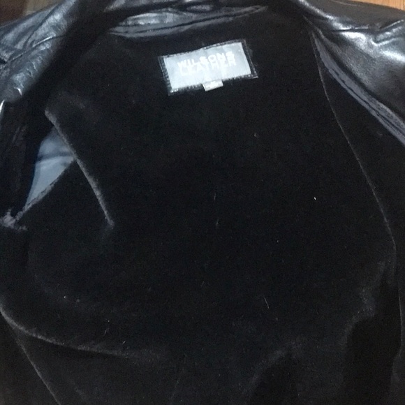 🚨B2G1 WILSON LEATHER Black Lined Leather Coat Jacket - Picture 13 of 15